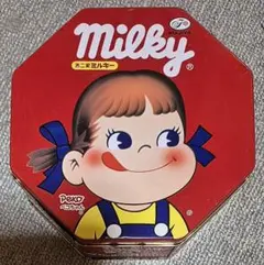 不二家 ミルキー 60周年記念 アソート缶 ペコちゃん