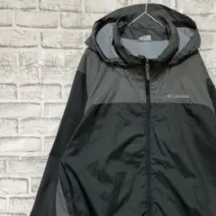 コロンビア　マウンテンパーカー　ブラックL ロゴ刺繍アウトドア0109