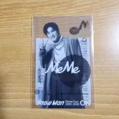 Snow Man DomeTour ON クリアステッカー目黒蓮