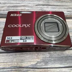 Nikon COOLPIX S200 レッド デジタルカメラ 本体動作確認済み - メルカリ