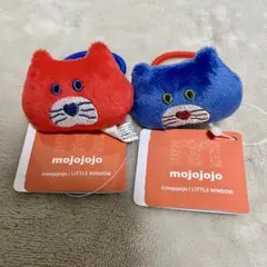 mojojojo マスコット付きヘアゴム ヘアゴム 青ネコ 赤ネコ
