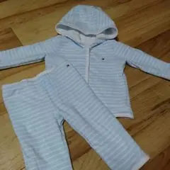 新品未使用♡トミーヒルフィガー/水色ボーダー/星柄リバーシブルセットアップ