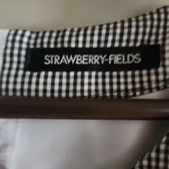 STRAWBERRY-FIELDS チェック柄 半袖ワンピース