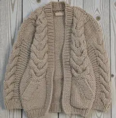 TODAYFUL トゥデイフル ケーブル ハンドニット カーディガン ベージュ