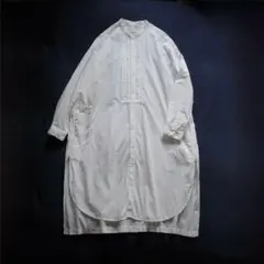 美品✨TICCA レースパフスリーブ スキッパーシャツワンピース ロング