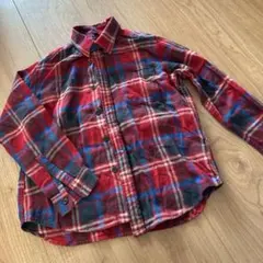 ユニクロ　チェック柄長袖シャツ 130cm