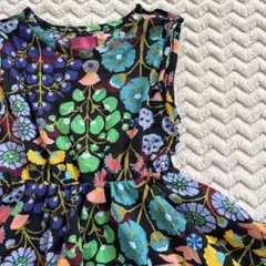 annika.s 花柄 後うさぎが可愛い♡ノースリーブ ワンピキッズのサムネイル