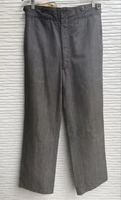 30s フレンチ リネンシャンブレー ワークパンツ ヴィンテージのサムネイル