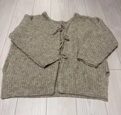 LOWRYS FARM 2wayメランジリボンロングスリーブニット