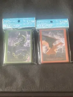 飛翔リザードン　飛翔レックウザ　デッキシールド　未開封