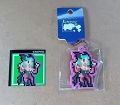 大カプコン展限定 モリガン ラーメン 特典ステッカー ＆ ラバーボールチェーン