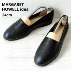 MARGARET HOWELL idea【24cm】フラットパンプス　ブラックのサムネイル