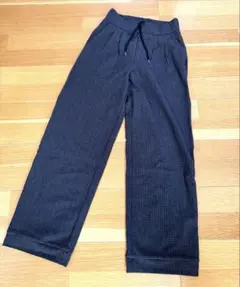 【FEELCYCLE】パンツ XS ダークグレー チェック柄