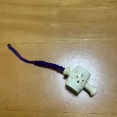 【昭和レトロ】　根付け　小槌　こづち　白