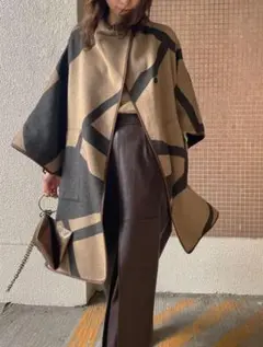 2026年最新】Ameri VINTAGE 季節感：冬 ポンチョ・ケープコートの人気