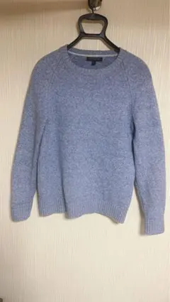 BANANA REPUBLIC クルーネックニット S ライトブルー