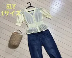 SLY シアー半袖カーディガン　1サイズのサムネイル