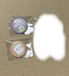 春の嵐とモンスター 野良猫と狼 漫福ガチャ 缶バッジ ④