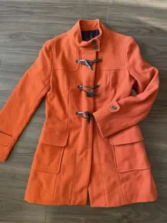 コムサイズム　レディース　コート　ダッフルコート　M オレンジ　トグルボタン