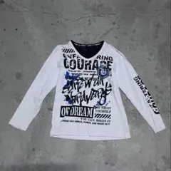 y2k グランジ カットソー Tシャツ ギャル 平成 パンク ゴシック ロック