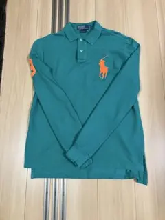 Polo by Ralph Lauren ターコイズ 長袖ポロシャツ値下げ！