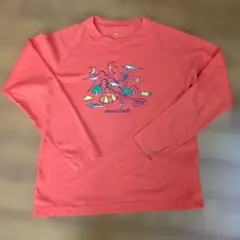 mont-bell キッズ長袖シャツ オレンジ