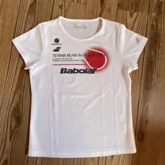 バボラ テニスウェア Tシャツ M 白 レディース 半袖 BabolaT