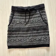 ニットタイトスカート 黒と白