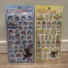 【正規品】ボンボンドロップシール 和柄　たまごサンドと富士山のセット