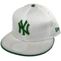 ニューエラ ヤンキース ベースボールキャップ ホワイト/グリーン 7 7/8