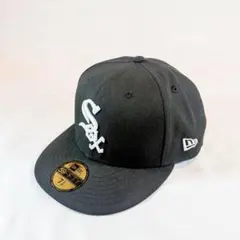 NEW ERA 59FIFTY ホワイトソックス 黒 7 3/8 キャップ