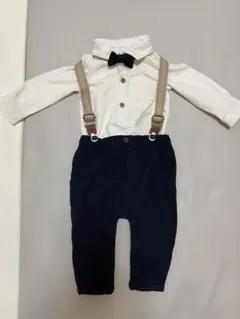 【試着のみ】ネクストNEXT baby 3-6mフォーマルロンパース3点セット