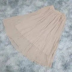 本日限定価格 Bye Bye ✨ バイバイ プリーツスカート 【M】 ベージュ