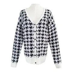 千鳥格子 カーディガン ニット セーター 姫ギャル 平成ギャル グランジ