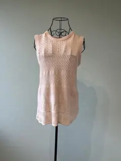 【URBAN RESEARCH】透かし編みノースリーブニット