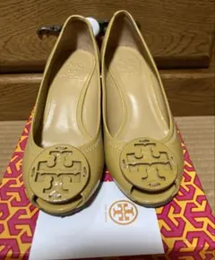 【美品】TORY BURCH トリーバーチ オープントゥ ウェッジソールパンプス 2025年最新】Tory Burch つま先：オープントゥ レディース