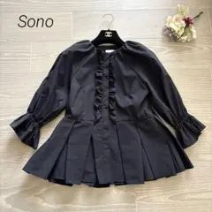 Sono ソーノ ハミングレディブラウス ブラック