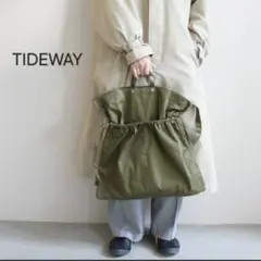 タイムセール【新品】TIDEWAY CHINO 2WAY TOTEカーキ Lのサムネイル
