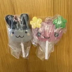 たまごっち　カラフルキャンディチャーム　みみっち　ふらわっち　2点セット