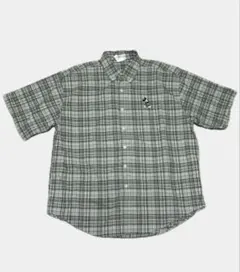 ミッキーマウス チェック 半袖シャツ vintage