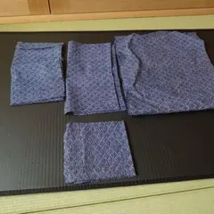 波模様の綿生地はぎれセット