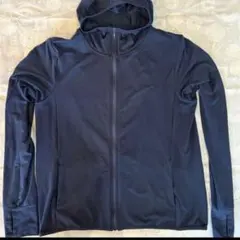 UNIQLO エアリズム ネイビー パーカー L ユニクロ