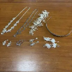 ブライダル アクセサリー セット ティアラ ネックレス ピアス イヤリング