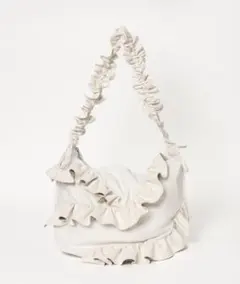 Heather フリルシャーリングBAG ホワイトのサムネイル