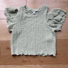GU キッズ フリル トップス 100cm