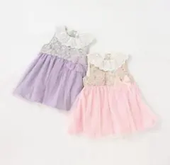 おまけ付き♡ピューピルハウスPupil House花柄チュールスカートロンパース