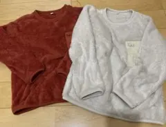 ファーリーフリースプルオーバー（長袖）　2枚セット
