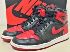 洗浄リペア済！ナイキ エアジョーダン1ブレッドハイザリターン28㎝ソール交換済