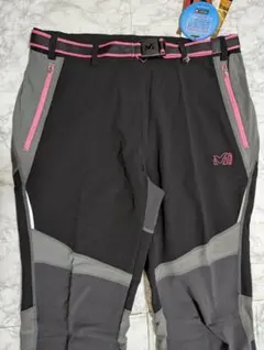 ミレーパンツ 黒　薄手　W73　ウエスト左右ゴム