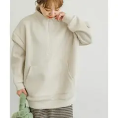 ITEMS URBANRESEARCH ハーフジップ スウェット ブルゾン